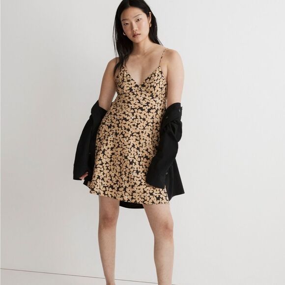 Madewell Layton Mini Slip Dress Womens Size 12 - Picture 1 of 14